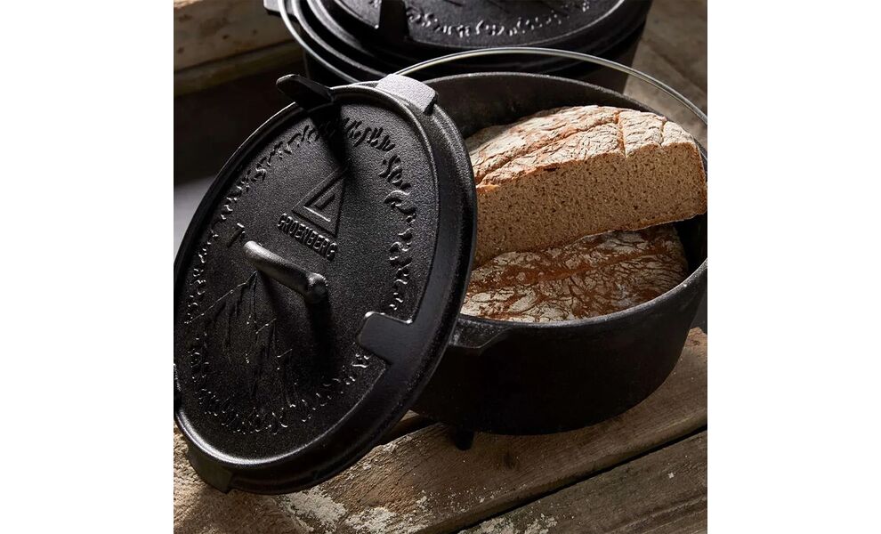 Чавунний казан-жаровня на ніжках Groenberg Askja на 10 л, Об'єм: 10, Діаметр верхній: 33, зображення 16