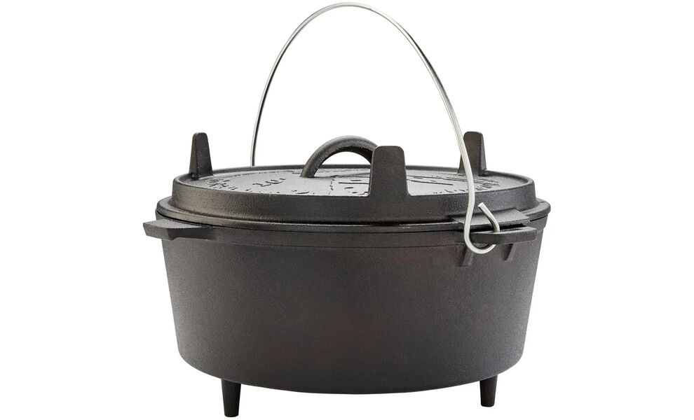 Чавунний казан-жаровня на ніжках Groenberg Askja на 10 л, Об'єм: 10, Діаметр верхній: 33, зображення 3