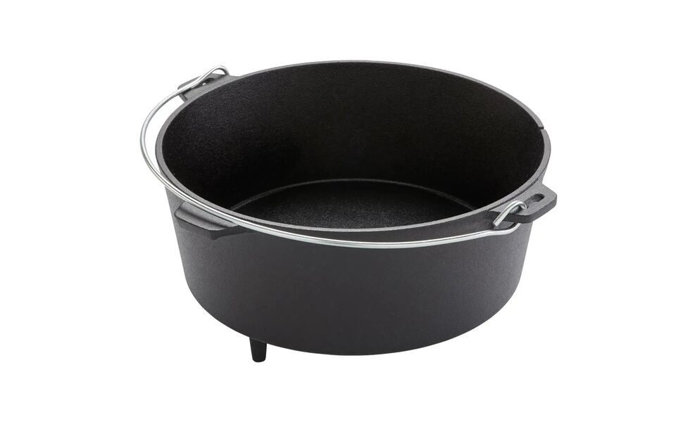 Чавунний казан-жаровня на ніжках Groenberg Askja на 10 л, Об'єм: 10, Діаметр верхній: 33, зображення 4