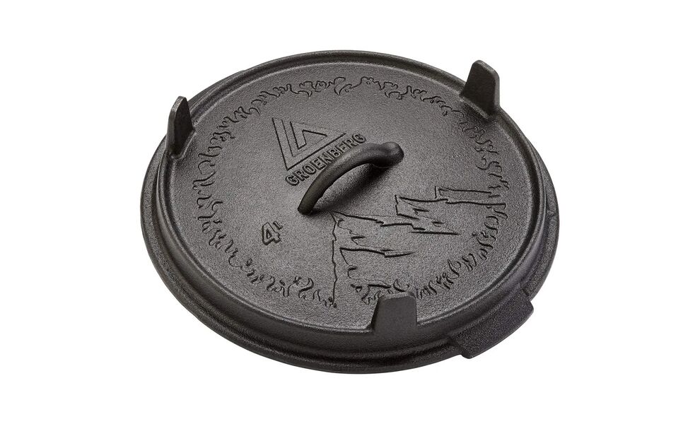 Чавунний казан-жаровня на ніжках Groenberg Askja на 4 л, Об'єм: 4, Діаметр верхній: 25, зображення 11