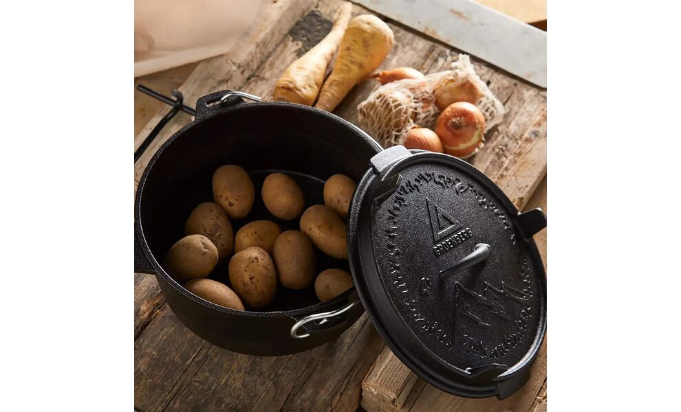 Чавунний казан-жаровня на ніжках Groenberg Askja на 4 л, Об'єм: 4, Діаметр верхній: 25, зображення 14