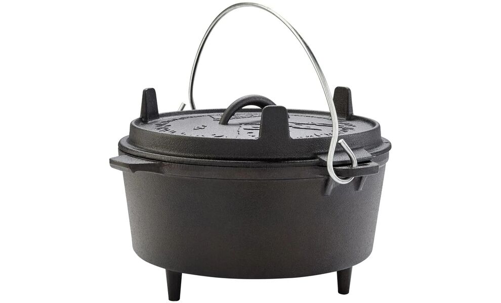 Чавунний казан-жаровня на ніжках Groenberg Askja на 4 л, Об'єм: 4, Діаметр верхній: 25, зображення 2