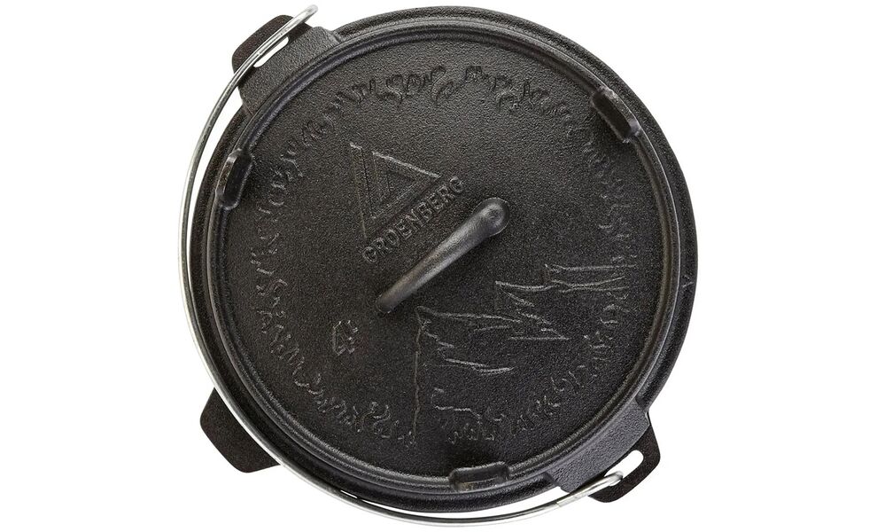 Чавунний казан-жаровня на ніжках Groenberg Askja на 4 л, Об'єм: 4, Діаметр верхній: 25, зображення 4