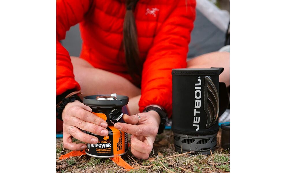 Інтегрована система приготування їжі JetBoil Flash (Carbon), 1 л, Об'єм: 1000, Колір: Carbon, зображення 10