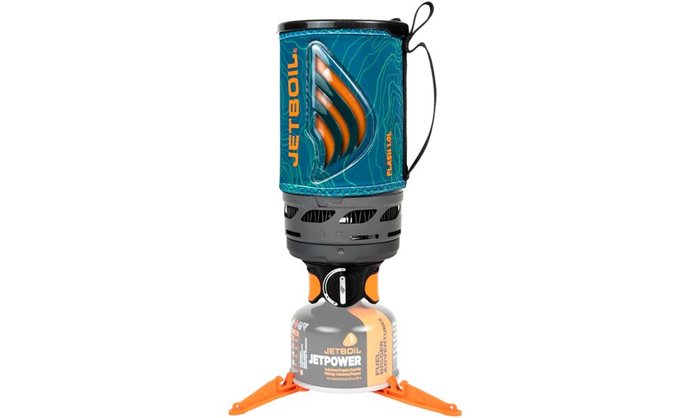 Інтегрована система приготування їжі JetBoil Flash (Ocean Topo), 1 л, Об'єм: 1000, Колір: Ocean Topo, зображення 2