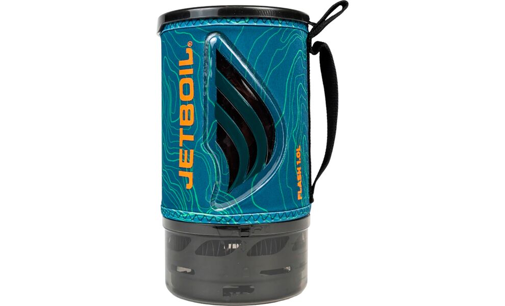 Інтегрована система приготування їжі JetBoil Flash (Ocean Topo), 1 л, Об'єм: 1000, Колір: Ocean Topo, зображення 4