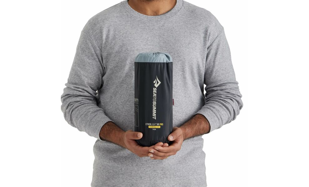 Надувний каремат Sea to Summit Ether Light XR Pro Insulated - Large: з мішком-насосом, Товщина: 10, Тип розміру: Large, Колір виробника: Pirate Black, зображення 3