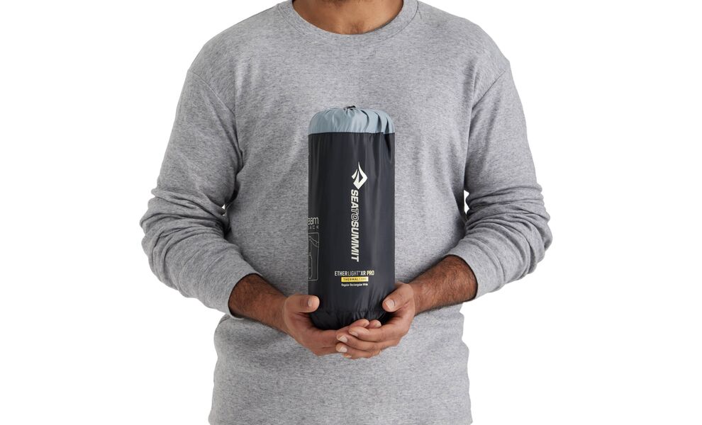 Надувний каремат Sea to Summit Ether Light XR Pro Insulated - Regular Rectangular Wide: з мішком-насосом, Товщина: 10, Тип розміру: Regular Rectangular Wide, Колір виробника: Pirate Black, зображення 3