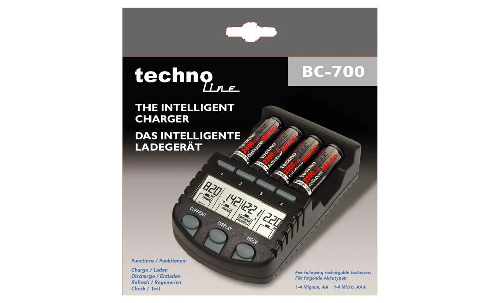 Зарядний пристрій Technoline BC700, зображення 3