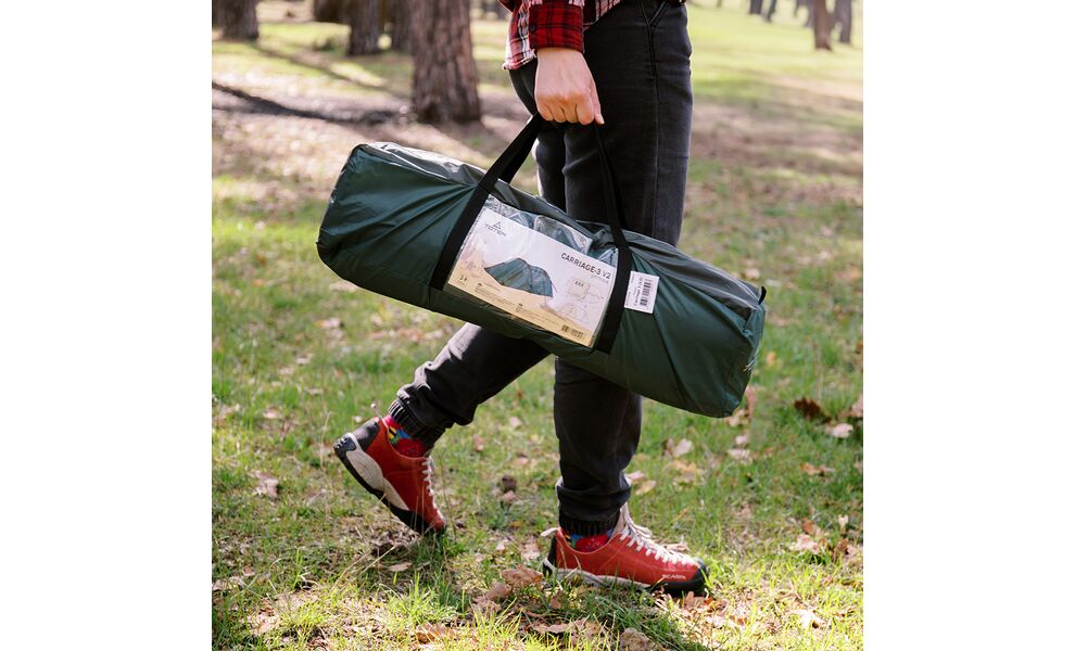 3-місний намет Totem Carriage 3: двошаровий, з тамбуром, Кількість місць: 3, Колір: Green, зображення 28