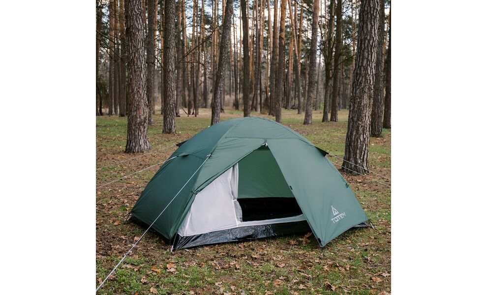 2-місний намет Totem Trek 2 V2: двошаровий, Кількість місць: 2, Колір: Green, зображення 3