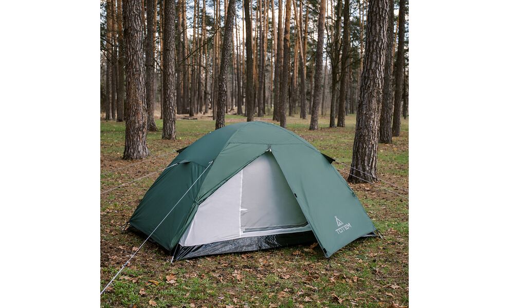 2-місний намет Totem Trek 2 V2: двошаровий, Кількість місць: 2, Колір: Green, зображення 4