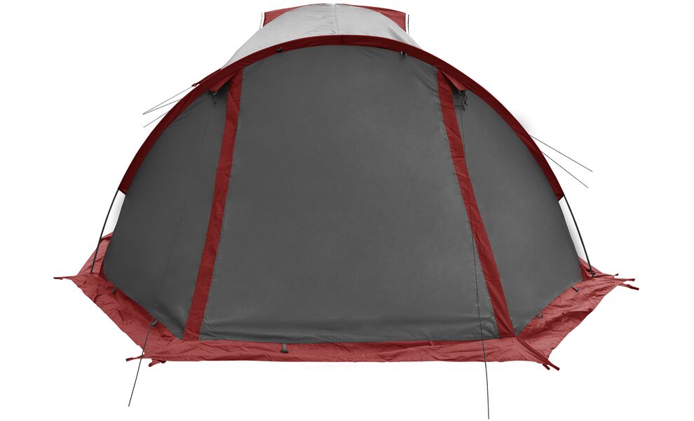 3-місний намет Tramp Cave 3 V2 (Grey): двошаровий, з тамбуром, Кількість місць: 3, Колір: Grey/Red, зображення 8