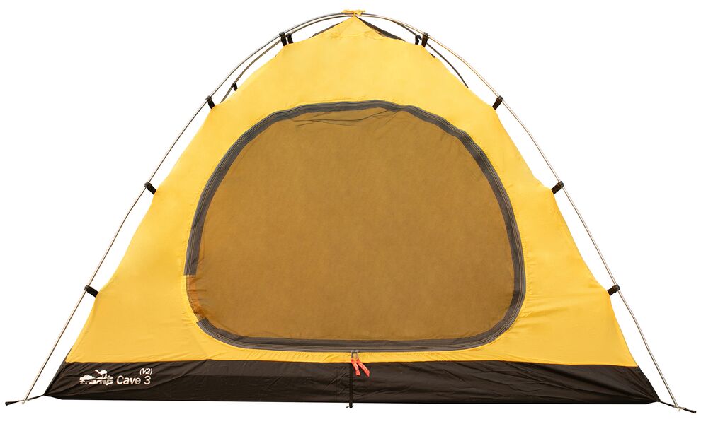 3-місний намет Tramp Cave 3 V2 (Grey): двошаровий, з тамбуром, Кількість місць: 3, Колір: Grey/Red, зображення 10
