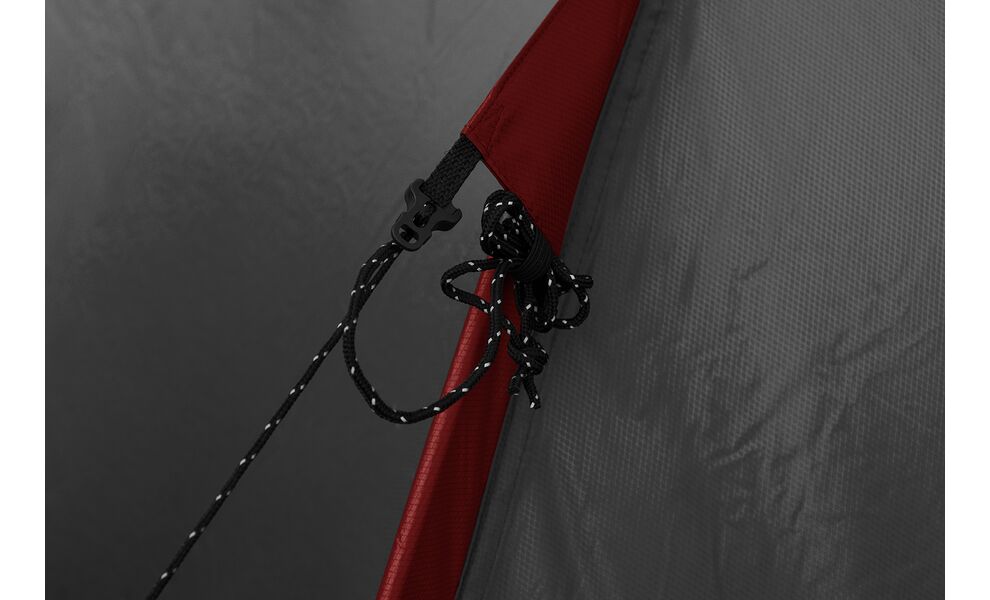 3-місний намет Tramp Cave 3 V2 (Grey): двошаровий, з тамбуром, Кількість місць: 3, Колір: Grey/Red, зображення 15