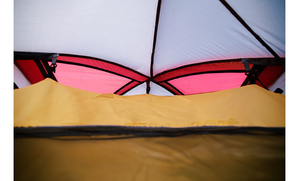 2-місний намет Tramp Rock 2 V2 (Grey): двошаровий, вітростійкий, Кількість місць: 2, Колір: Grey/Red, зображення 14