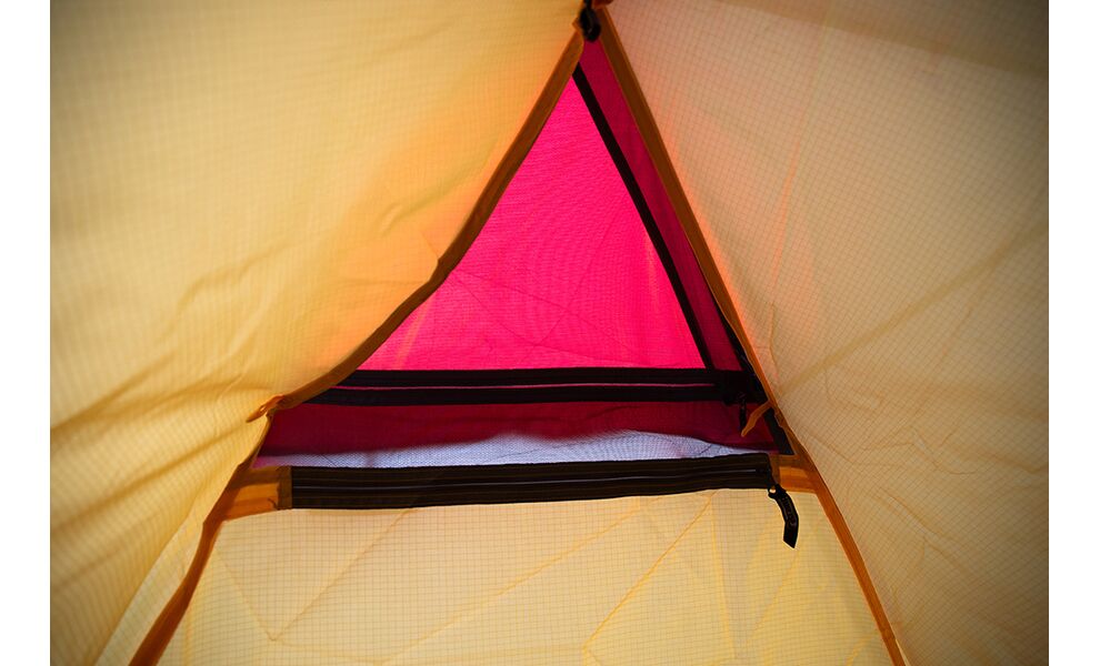 2-місний намет Tramp Rock 2 V2 (Grey): двошаровий, вітростійкий, Кількість місць: 2, Колір: Grey/Red, зображення 15