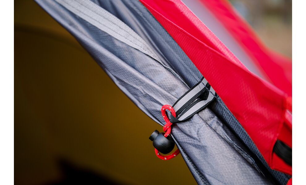 4-місний намет Tramp Rock 4 V2 (Grey): двошаровий, вітростійкий, Кількість місць: 4, Колір: Grey/Red, зображення 18