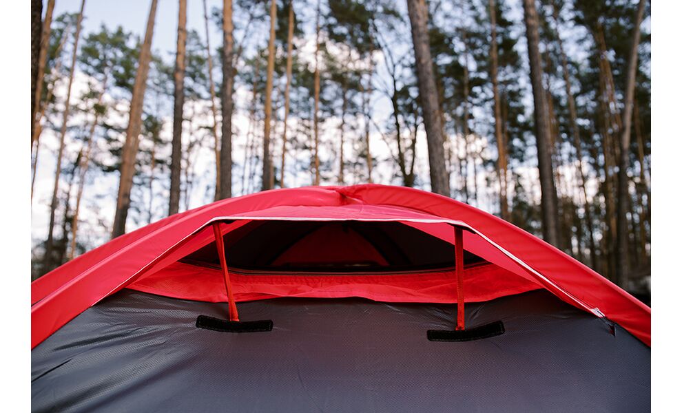 2-місний намет Tramp Rock 2 V2 (Grey): двошаровий, вітростійкий, Кількість місць: 2, Колір: Grey/Red, зображення 22