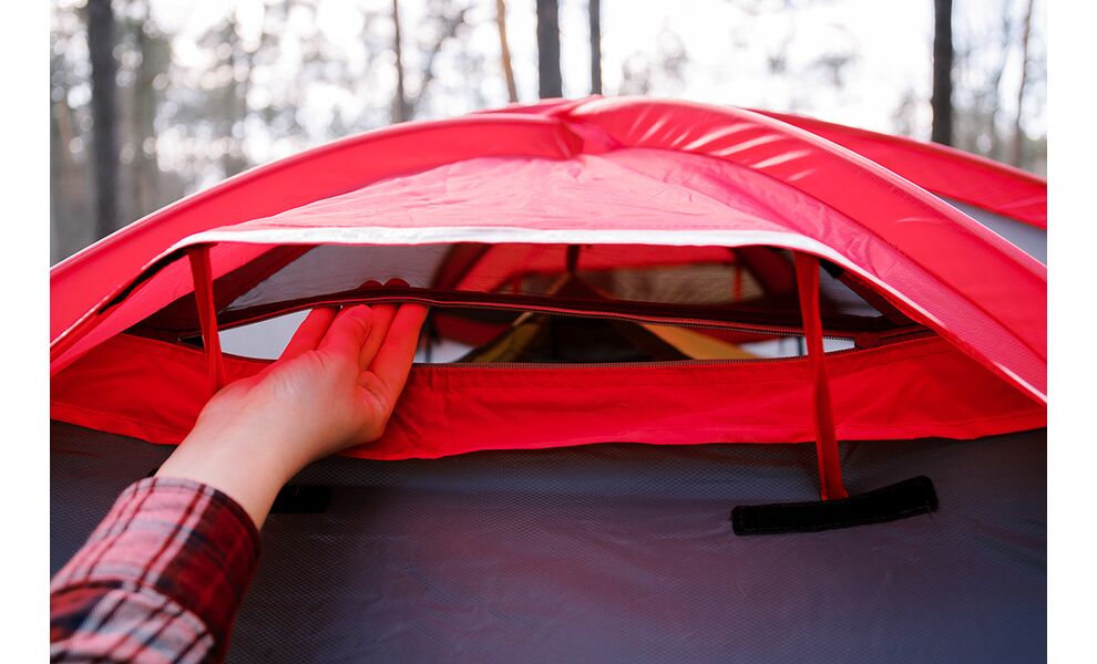 4-місний намет Tramp Rock 4 V2 (Grey): двошаровий, вітростійкий, Кількість місць: 4, Колір: Grey/Red, зображення 24