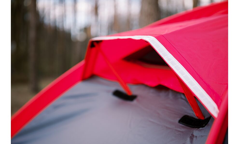 3-місний намет Tramp Rock 3 V2 (Grey): двошаровий, вітростійкий, Кількість місць: 3, Колір: Grey/Red, зображення 25