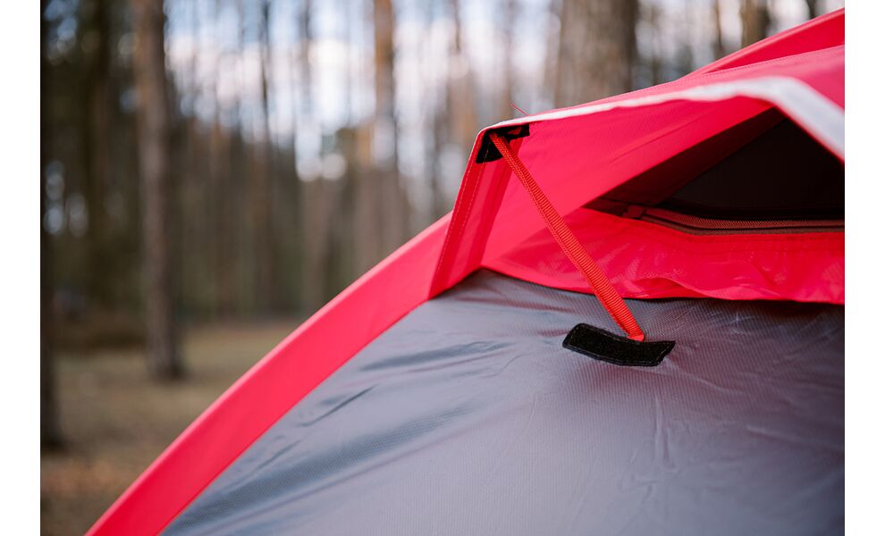 3-місний намет Tramp Rock 3 V2 (Grey): двошаровий, вітростійкий, Кількість місць: 3, Колір: Grey/Red, зображення 26