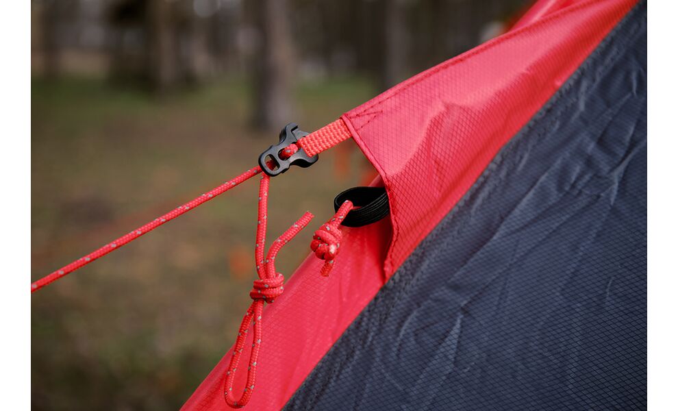 4-місний намет Tramp Rock 4 V2 (Grey): двошаровий, вітростійкий, Кількість місць: 4, Колір: Grey/Red, зображення 28