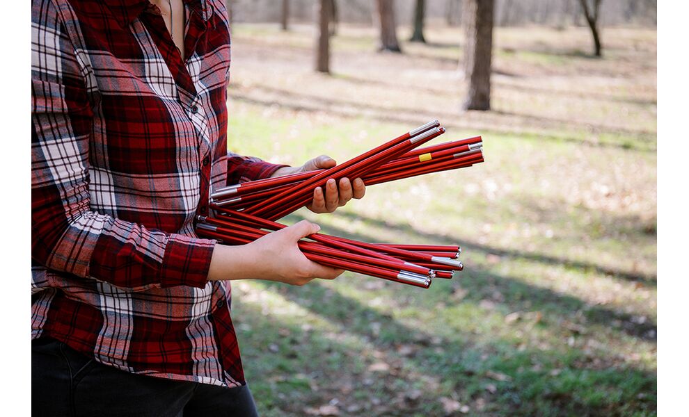 4-місний намет Tramp Rock 4 V2 (Grey): двошаровий, вітростійкий, Кількість місць: 4, Колір: Grey/Red, зображення 31