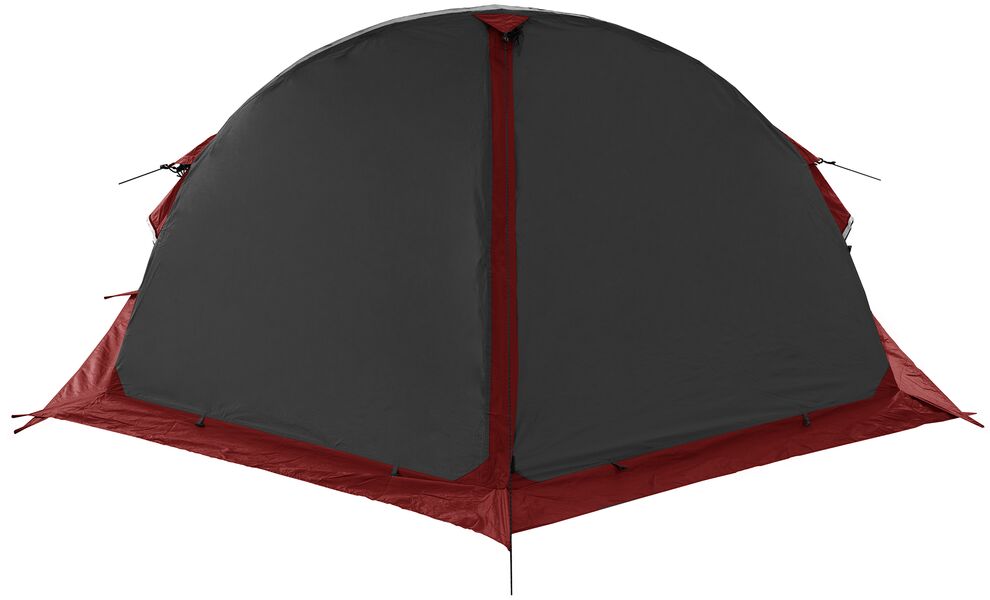 2-місний намет Tramp Sarma 2 V2 (Grey): двошаровий, вітростійкий, Кількість місць: 2, Колір: Grey/Red, зображення 5