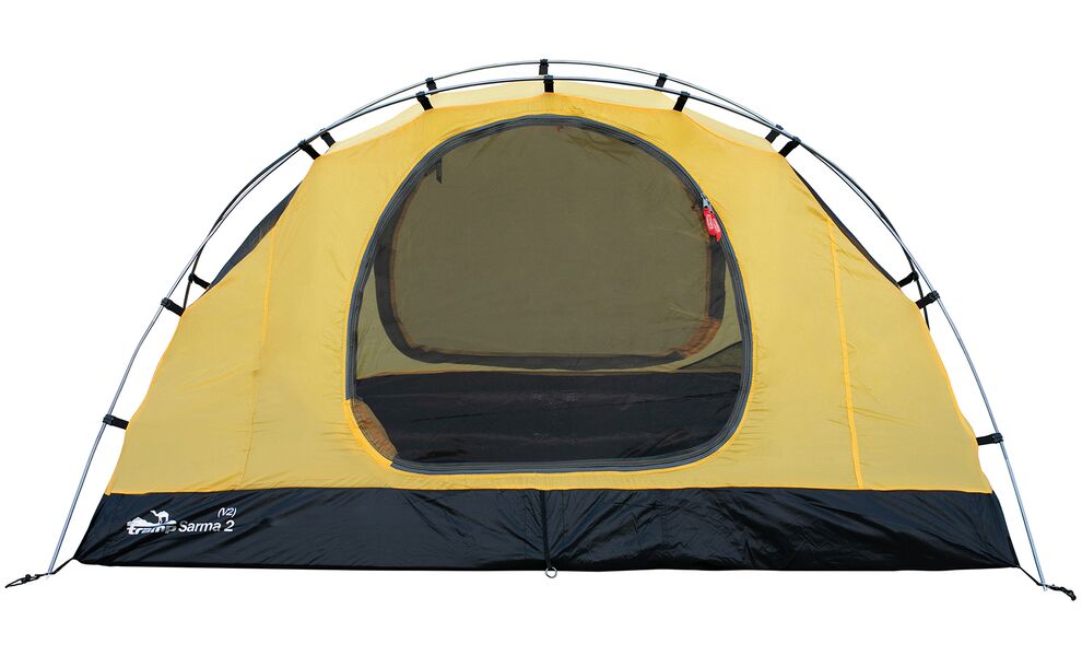 2-місний намет Tramp Sarma 2 V2 (Grey): двошаровий, вітростійкий, Кількість місць: 2, Колір: Grey/Red, зображення 8