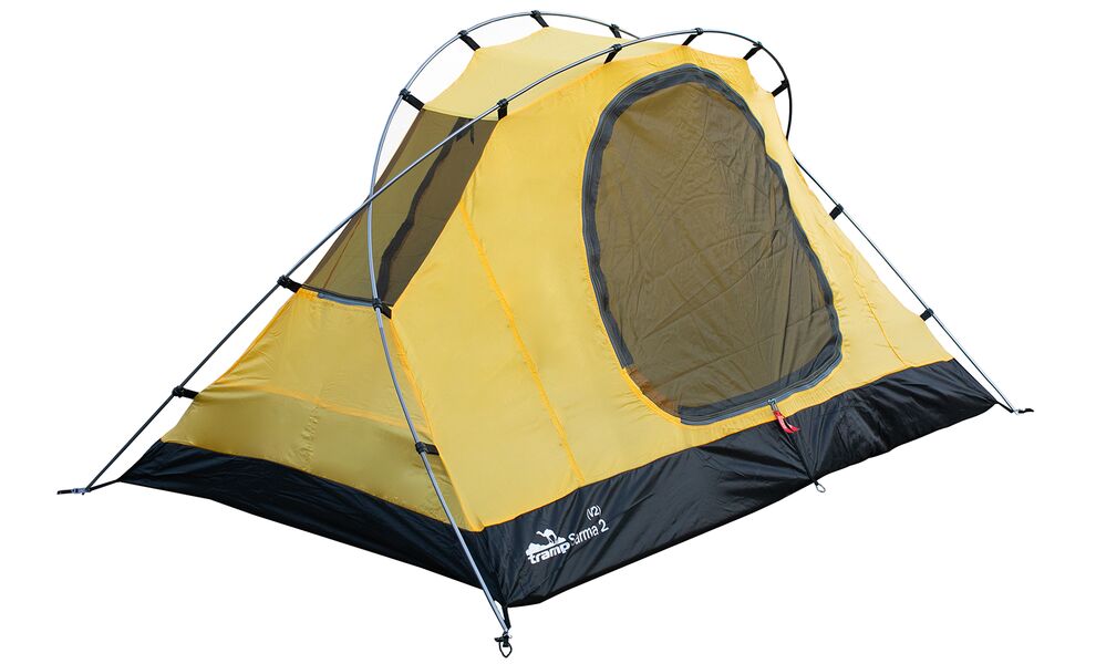 2-місний намет Tramp Sarma 2 V2 (Grey): двошаровий, вітростійкий, Кількість місць: 2, Колір: Grey/Red, зображення 10
