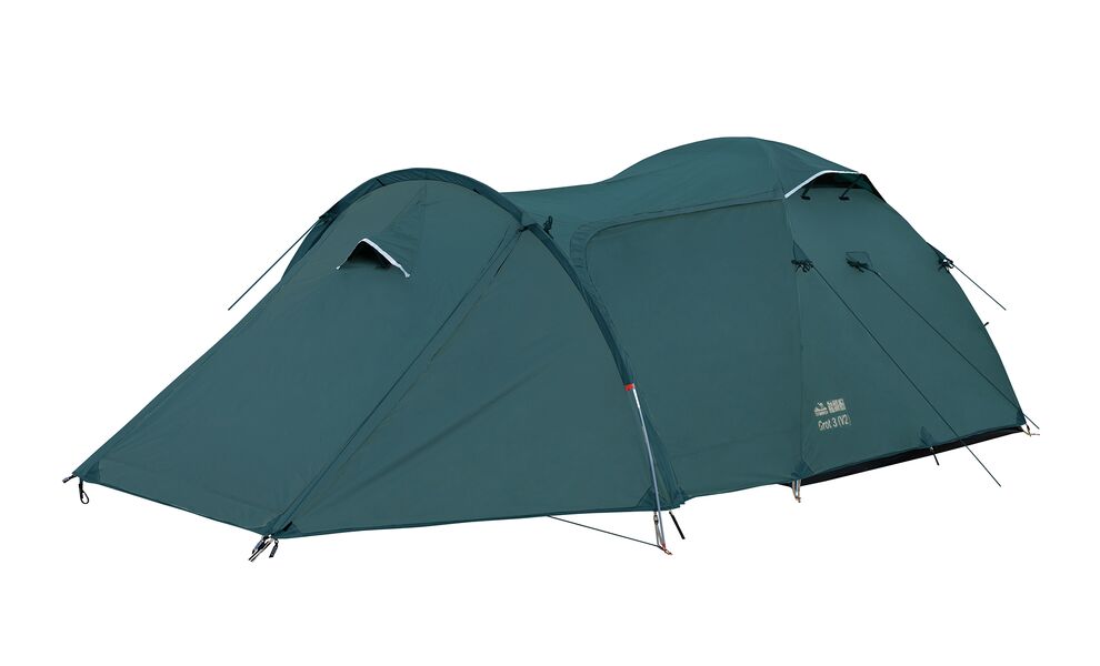 3-місний намет Tramp Grot 3 V2: двошаровий, з тамбуром, Кількість місць: 3, Колір: Green, зображення 4