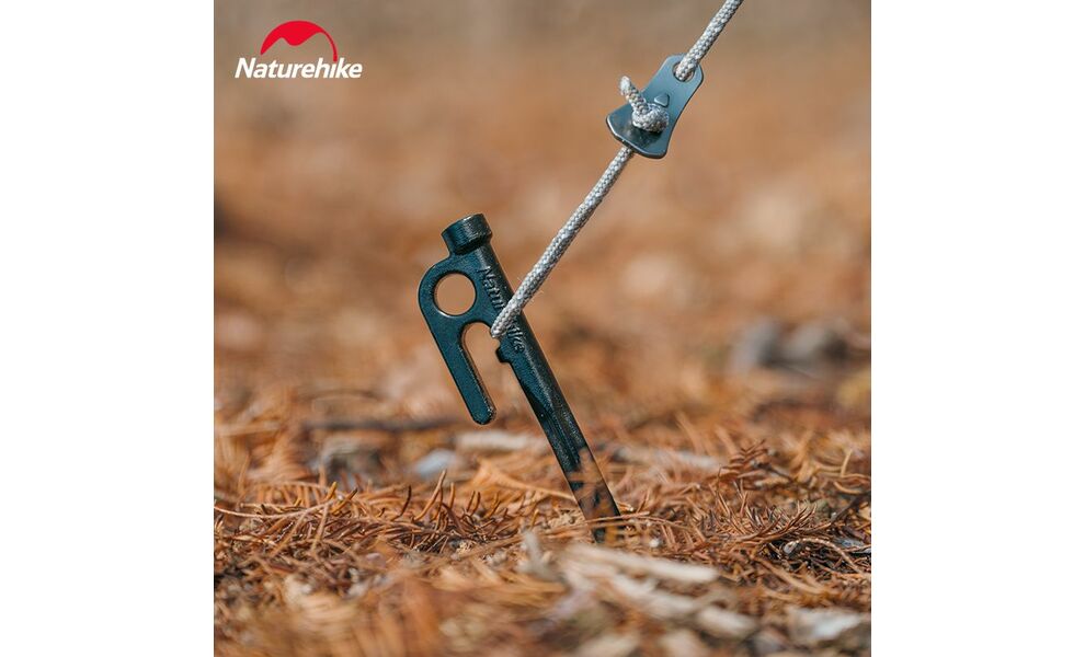 Кілочок Naturehike CNH22ZP018 (300 мм), 1 шт., Довжина: 30, Колір виробника: Black, зображення 2