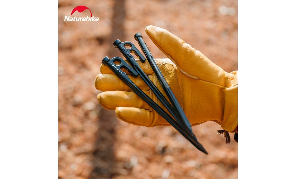 Кілочок Naturehike CNH22ZP018 (300 мм), 1 шт., Довжина: 30, Колір виробника: Black, зображення 3