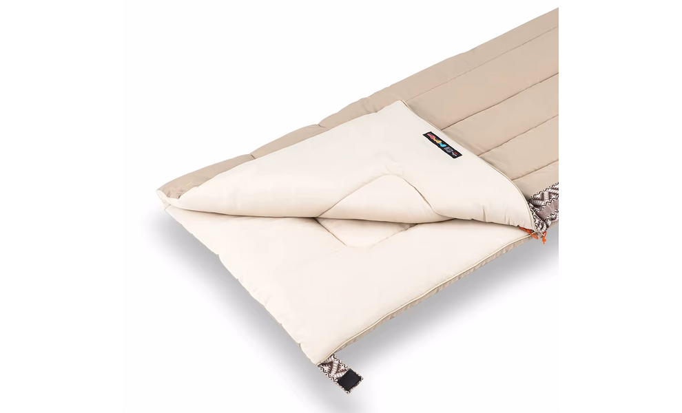 Літній кемпінговий спальник-ковдра Naturehike NH20MSD05 - L150 (Beige) до 7°C, Максимальний зріст користувача: 195, Колір: Beige, Сторона застібки: ліва, зображення 3