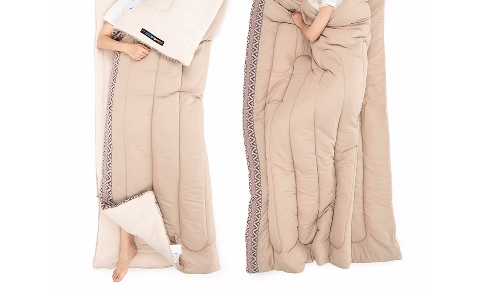 Літній кемпінговий спальник-ковдра Naturehike NH20MSD05 - L150 (Light Green) до 7°C, Максимальний зріст користувача: 195, Колір: Light Green, Сторона застібки: ліва, зображення 4