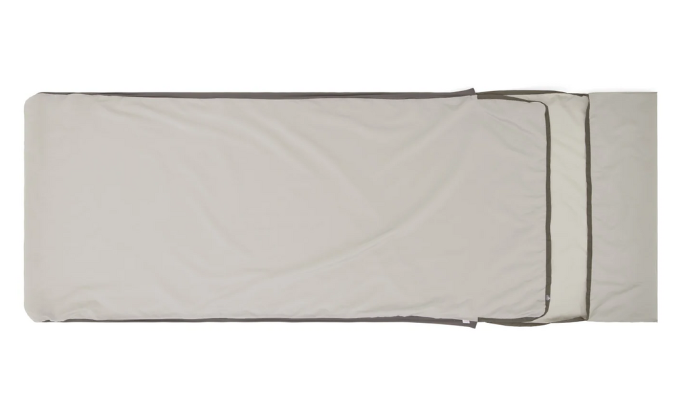 Вкладиш в спальник Sea to Summit Silk Blend Liner (Moonstruck Grey), Rectangular with Pillow Sleeve, Тип розміру: Rectangular with Pillow Sleeve, Колір: Moonstruck Grey, зображення 2