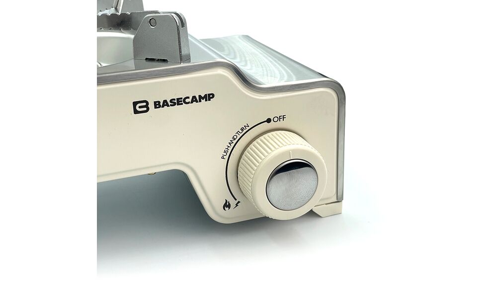 Туристична газова плитка BaseCamp Camping Stove Mokka (Bone White) для цангових балонів, Колір виробника: Bone White, зображення 2