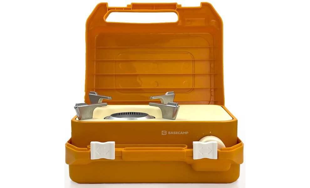 Туристична газова плитка BaseCamp Camping Stove Mokkiata (Orange) для цангових балонів, Колір виробника: Orange, зображення 5