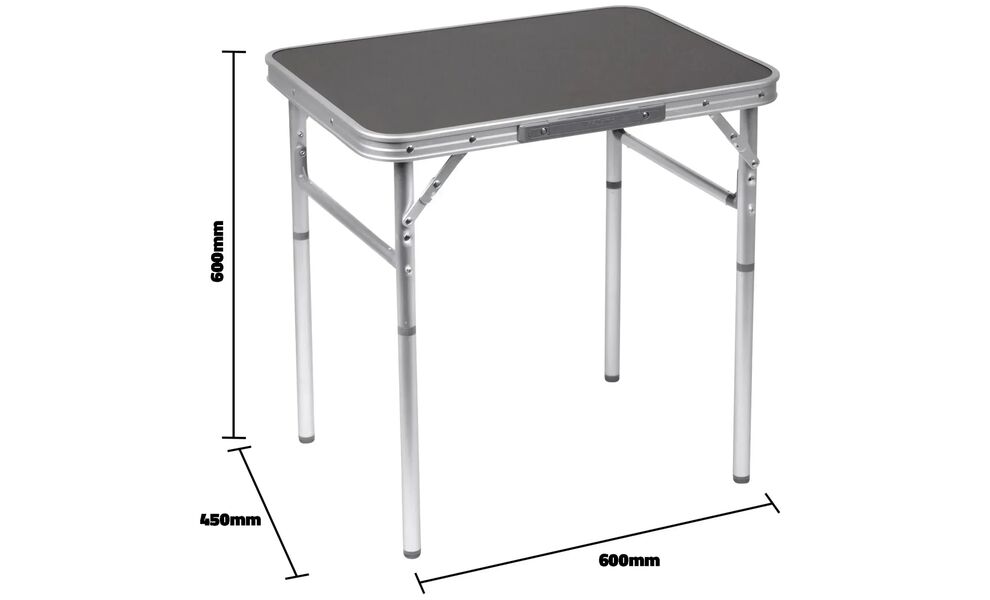 Розкладний стіл Bo-Camp Table - 60x45x60 см, Тип розміру: 60x45x60 см, Колір: Grey, зображення 4