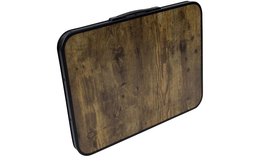 Розкладний стіл з поличкою Bo-Camp Garland, 60x45x60 см, Тип розміру: 60x45x60 см, Колір: Black/Wood Look, зображення 7