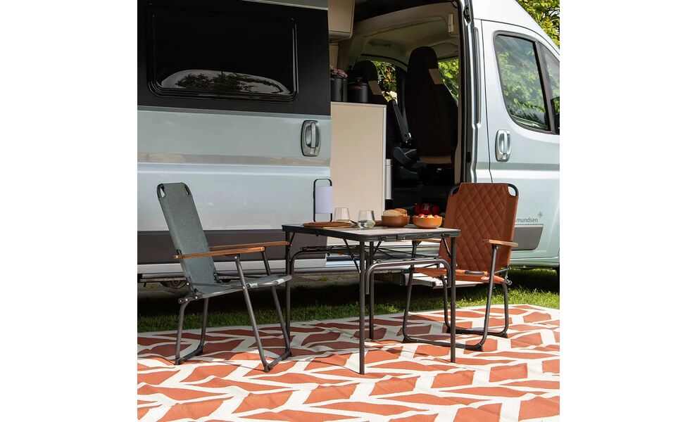 Розкладний стіл з поличкою Bo-Camp Northgate - 90x60x81 см, Тип розміру: 90x60x81 см, Колір: Black/Concrete, зображення 10