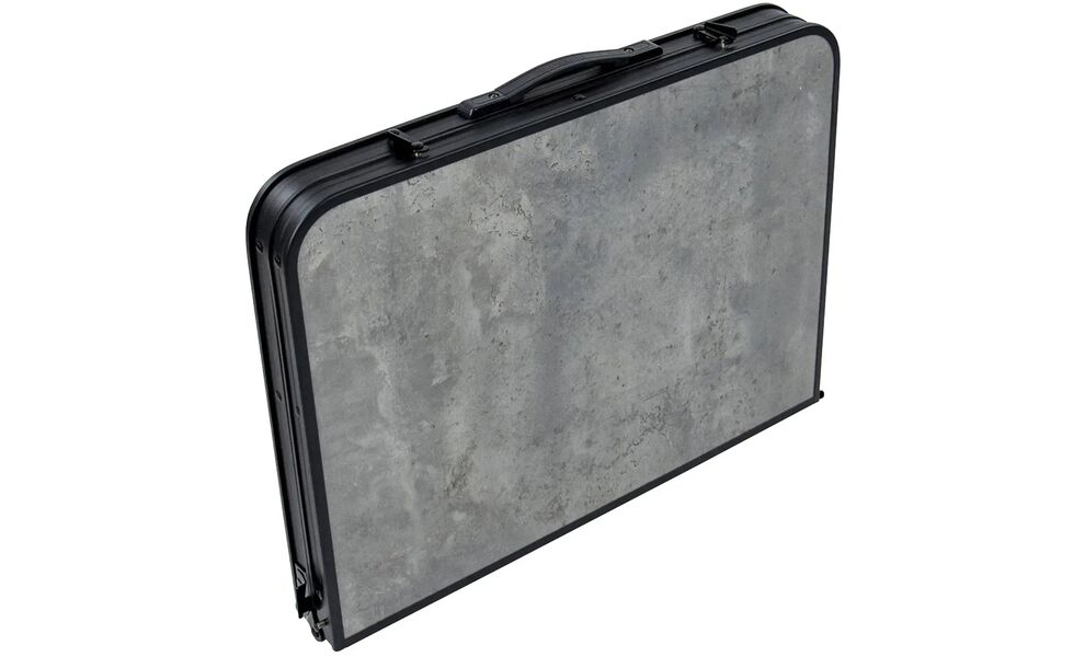 Розкладний стіл з поличкою Bo-Camp Northgate - 90x60x81 см, Тип розміру: 90x60x81 см, Колір: Black/Concrete, зображення 5