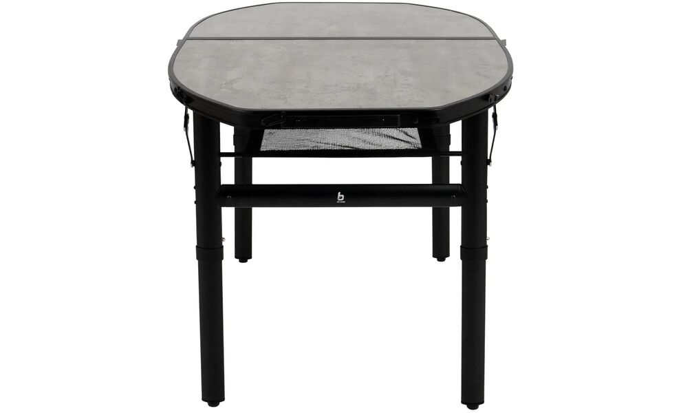 Розкладний стіл з поличкою Bo-Camp Northgate Oval - 100x70x70 см, Тип розміру: S, Колір: Black/Concrete, зображення 3