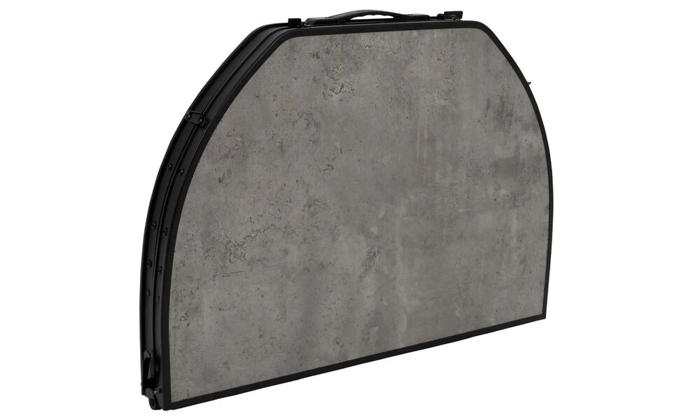 Розкладний стіл з поличкою Bo-Camp Northgate Oval - 100x70x70 см, Тип розміру: S, Колір: Black/Concrete, зображення 4