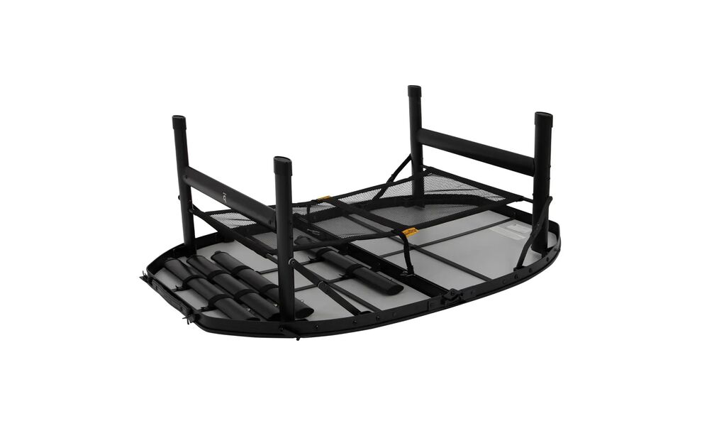 Розкладний стіл з поличкою Bo-Camp Northgate Oval - 100x70x70 см, Тип розміру: S, Колір: Black/Concrete, зображення 6