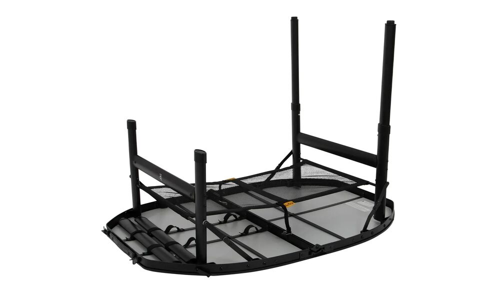 Розкладний стіл з поличкою Bo-Camp Northgate Oval - 100x70x70 см, Тип розміру: S, Колір: Black/Concrete, зображення 7