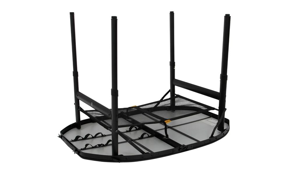 Розкладний стіл з поличкою Bo-Camp Northgate Oval - 100x70x70 см, Тип розміру: S, Колір: Black/Concrete, зображення 8
