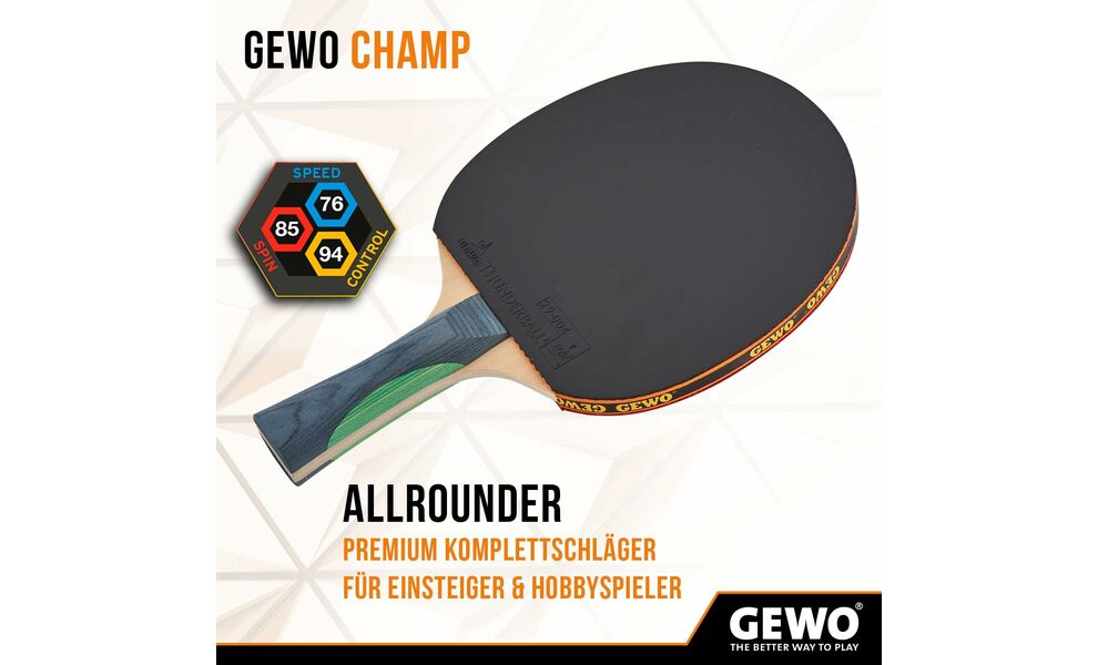 Ракетка для настільного тенісу Gewo Champ, зображення 2