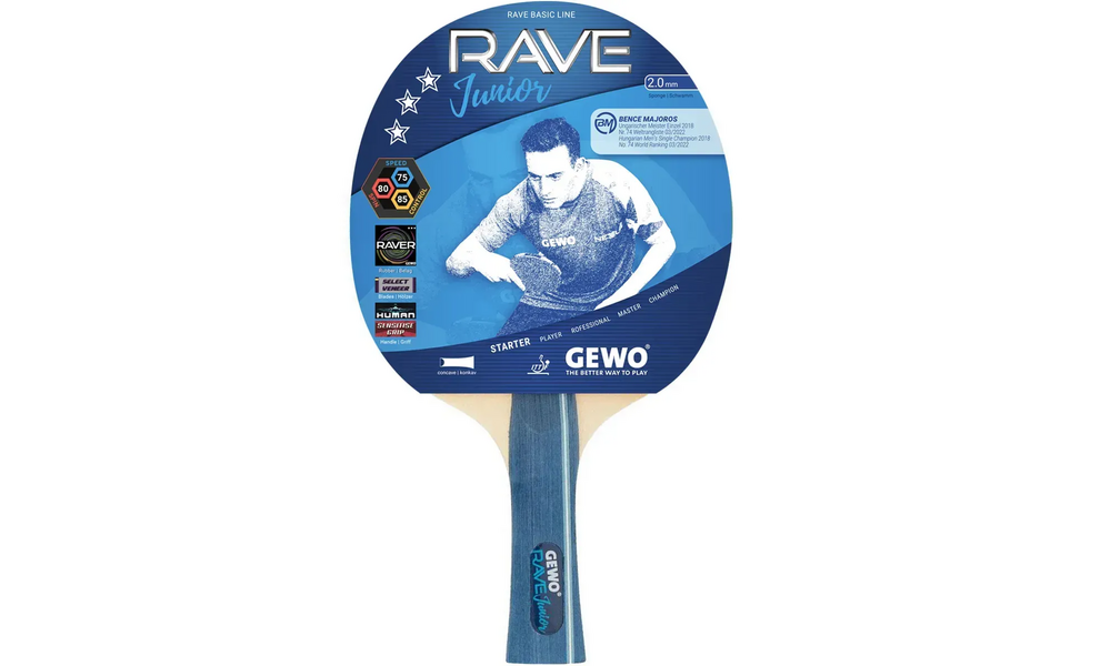 Ракетка для настільного тенісу Gewo Rave Junior, зображення 2